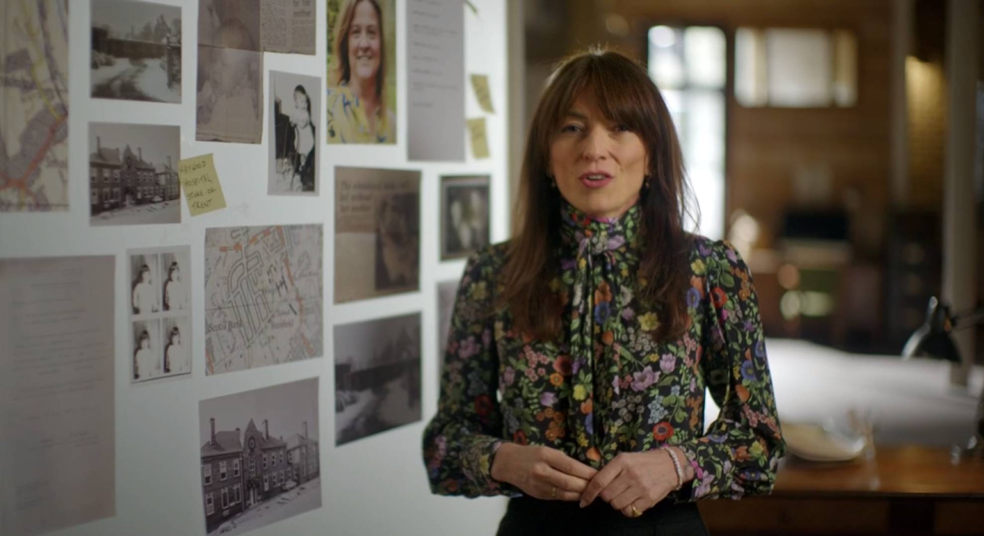 Davina McCall speaks to camera