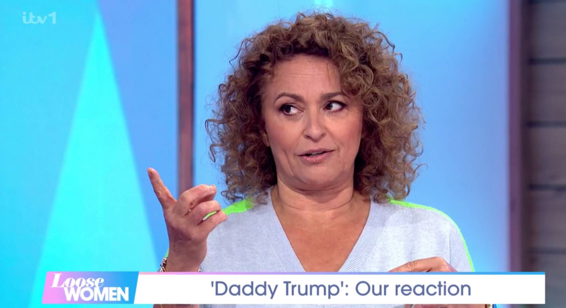 Nadia Sawalha points