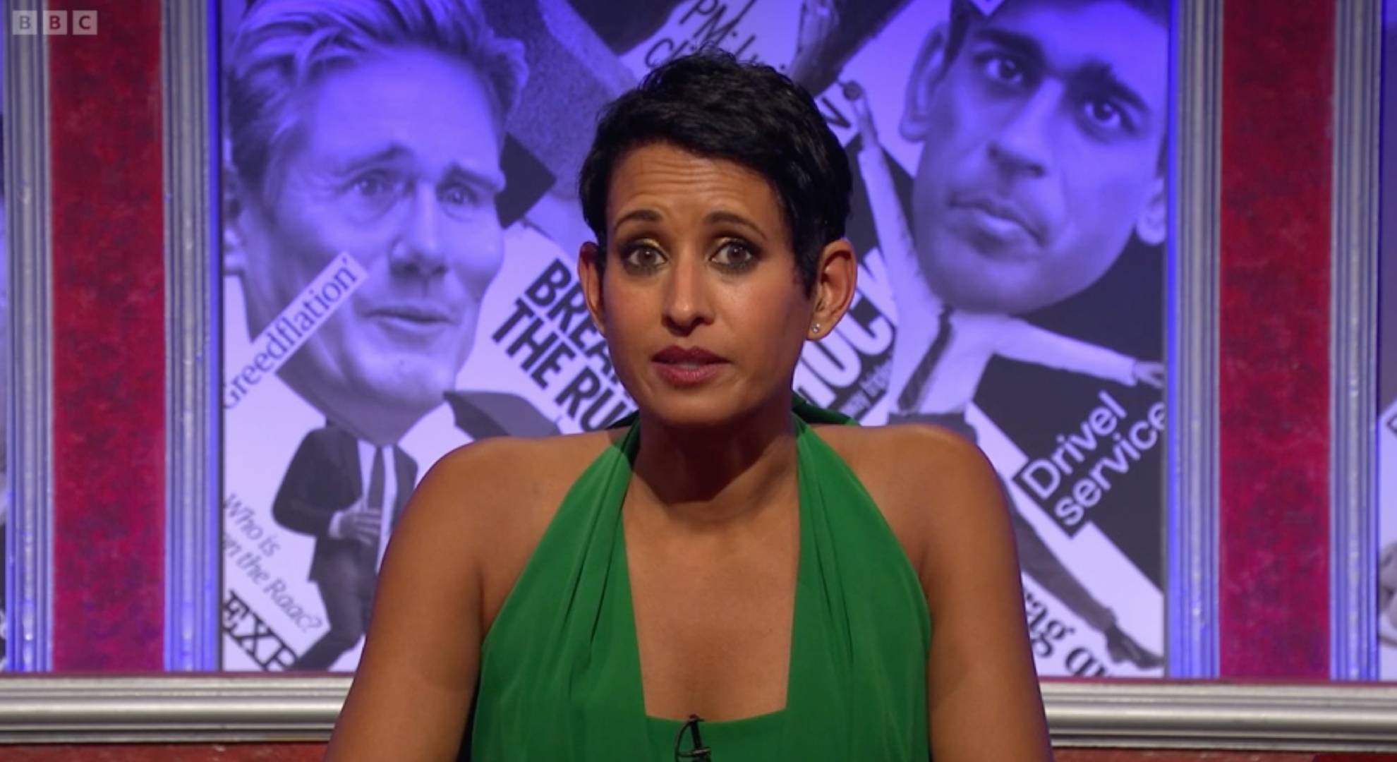 Naga Munchetty looks to camera