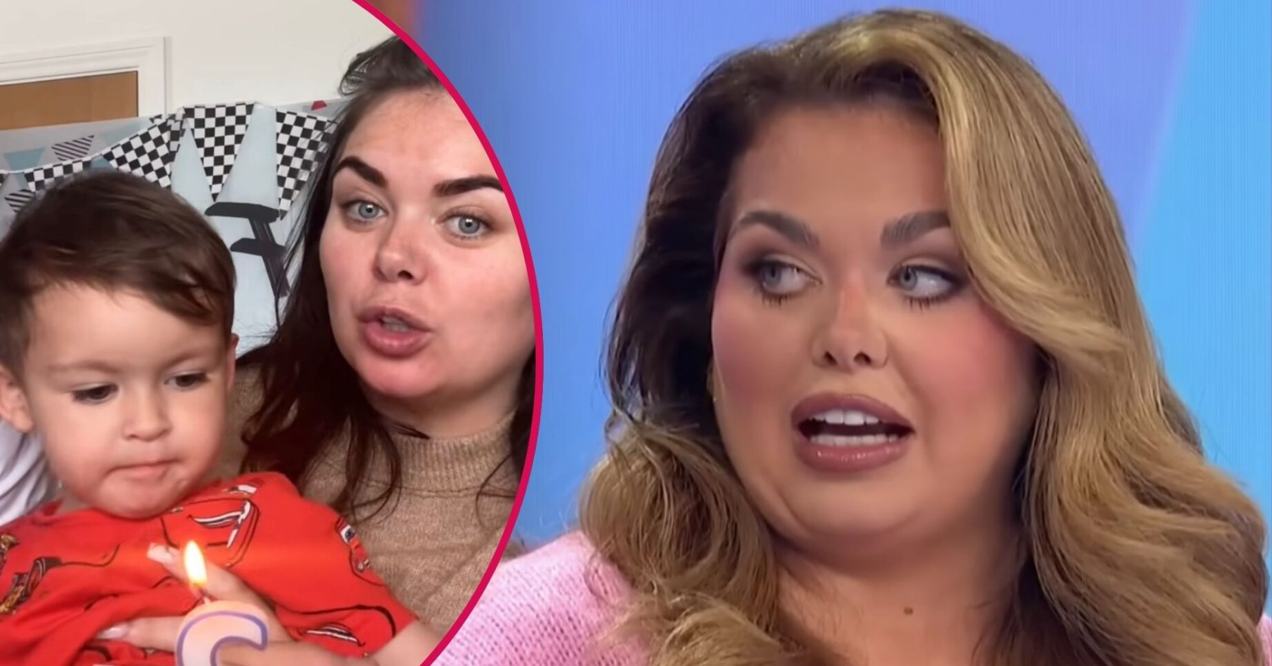 Scarlett Moffatt and her son