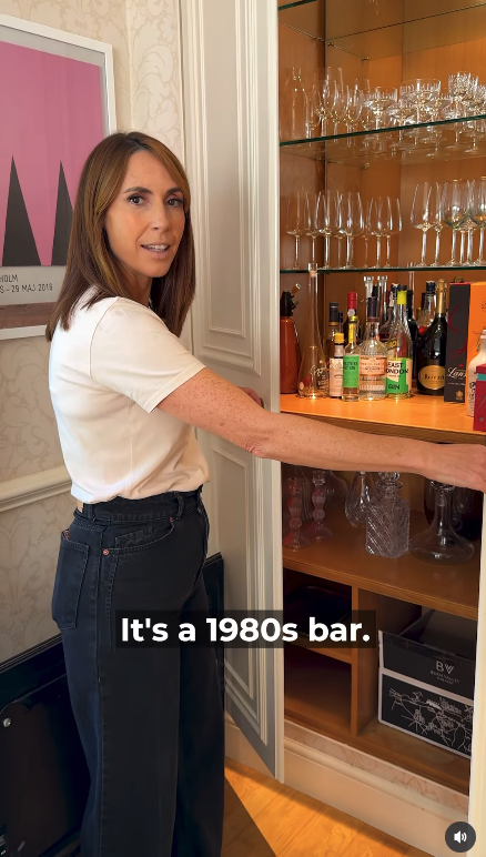 Alex Jones showing followers round her home