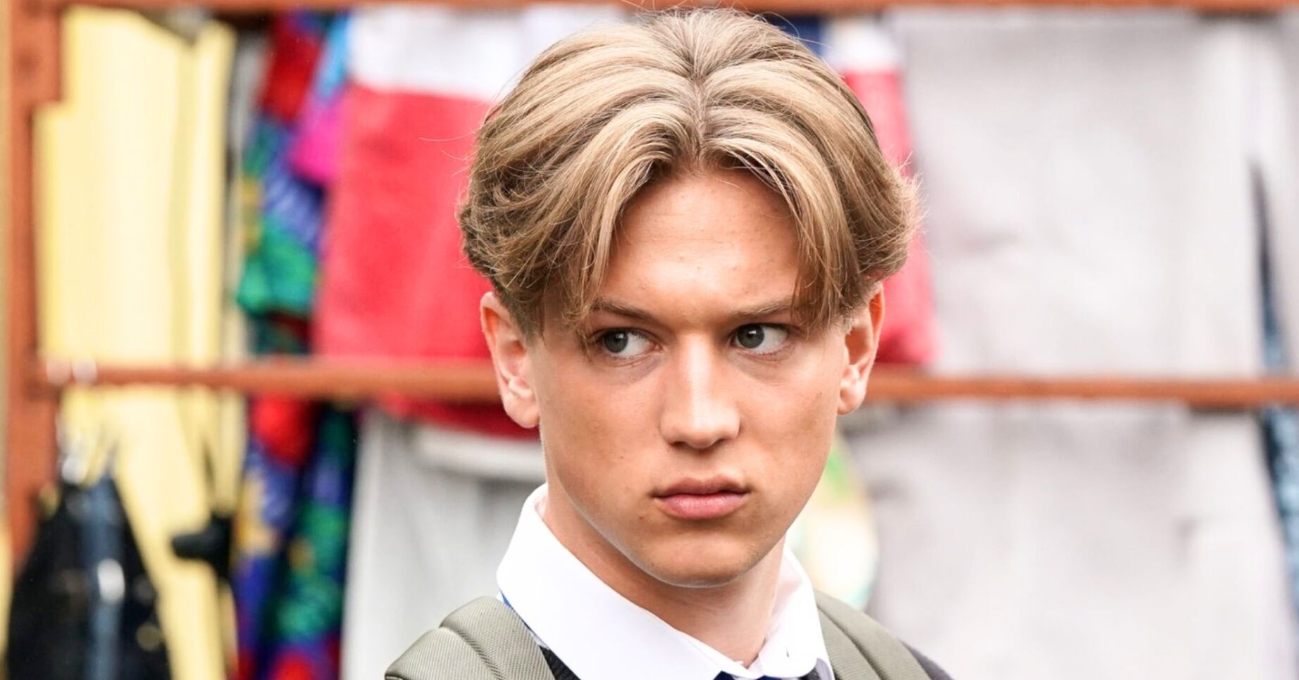 Joel looks angry on EastEnders (Credit: BBC/Composite: ED!)