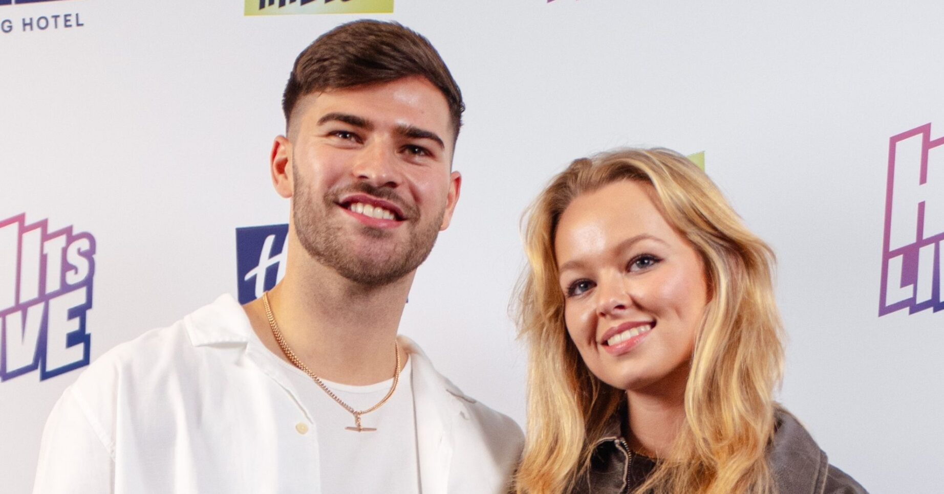 Owen Warner and Jemma Donovan pose for photos