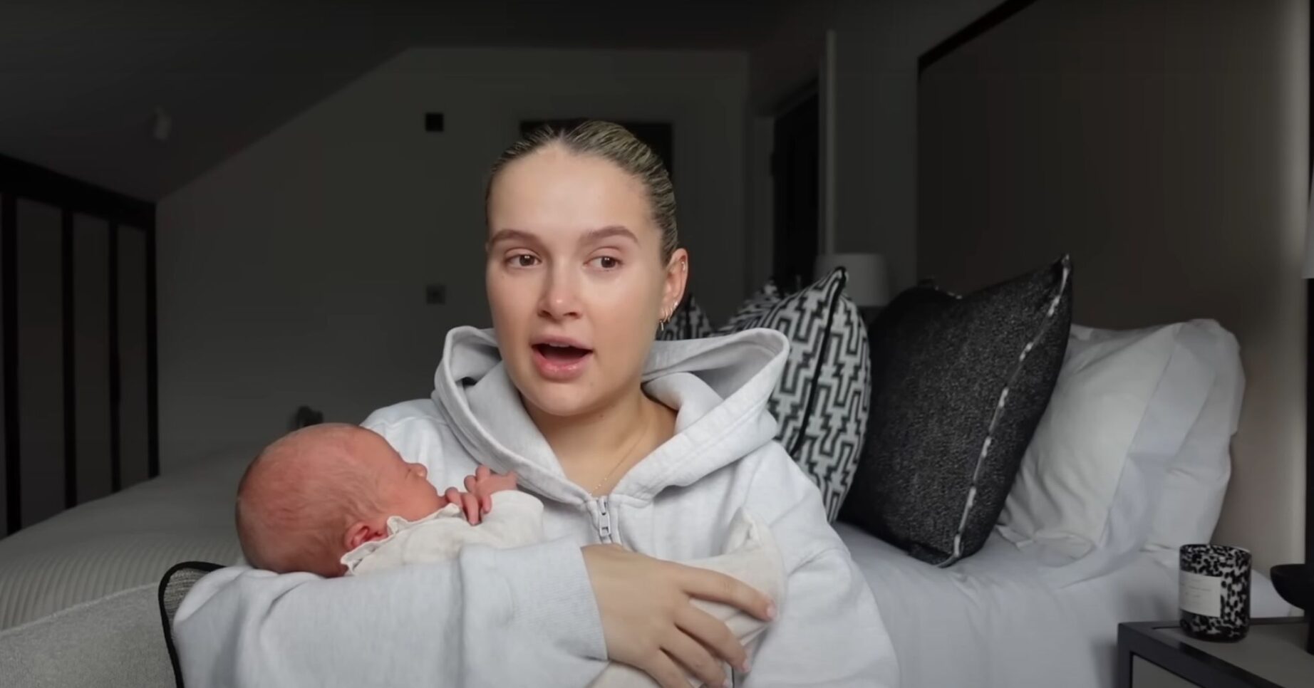 Molly-Mae Hague holding baby Bambi