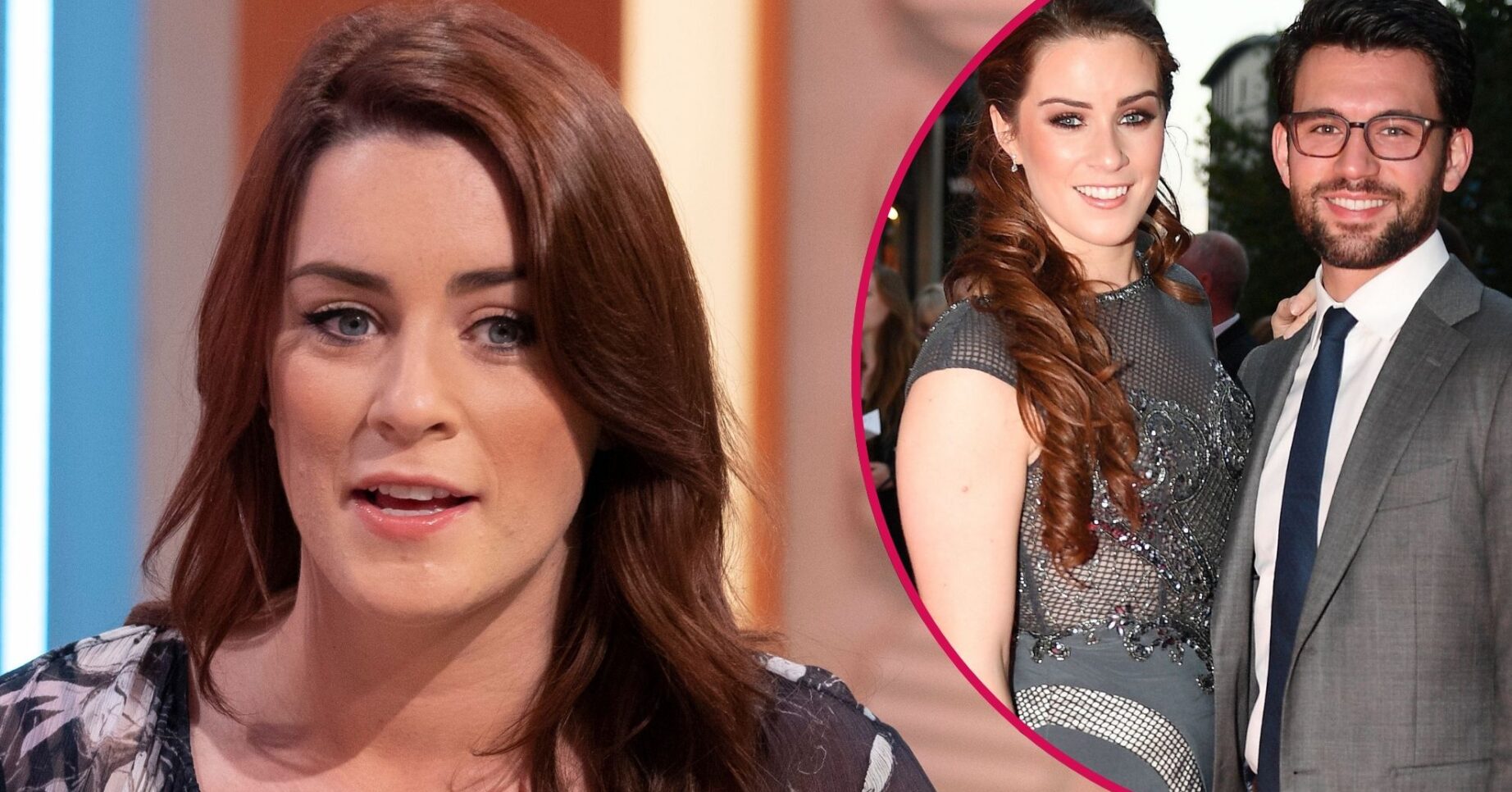 ED! composite of Lucie Jones on Lorraine and her smiling with Ethan Boroian