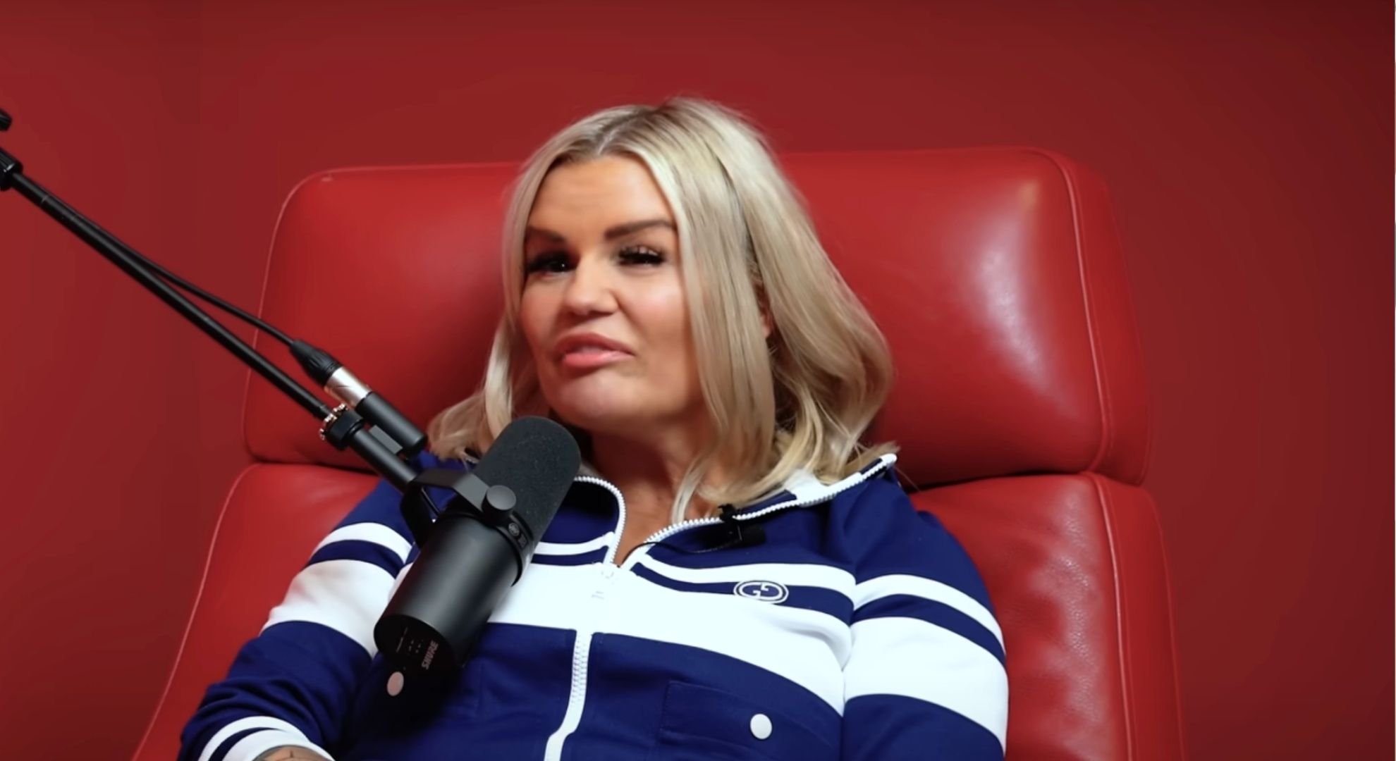 Kerry Katona on a podcast 