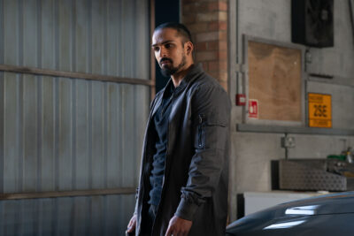 Ravi looks menacing on EastEnders