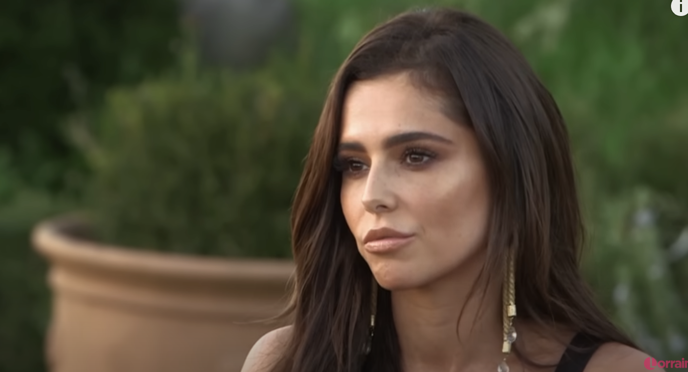 Cheryl looks annoyed