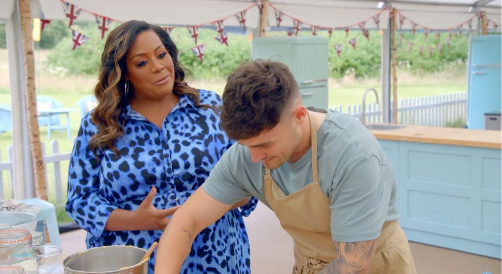 Alison and Matty on Bake Off