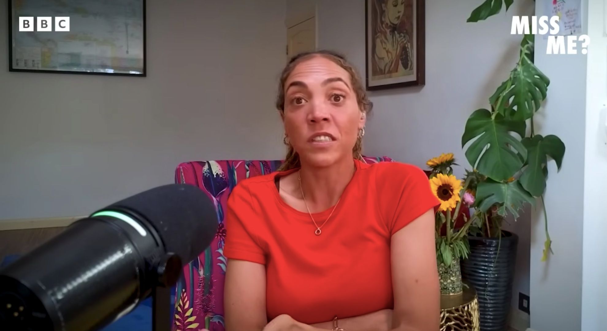 Miquita on her podcast