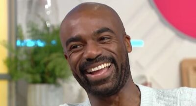Strictly winner Ore Oduba smiling