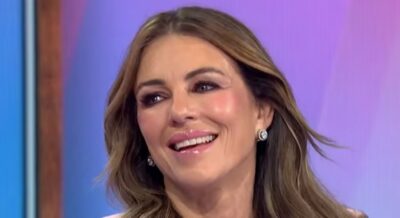 Liz Hurley smiling