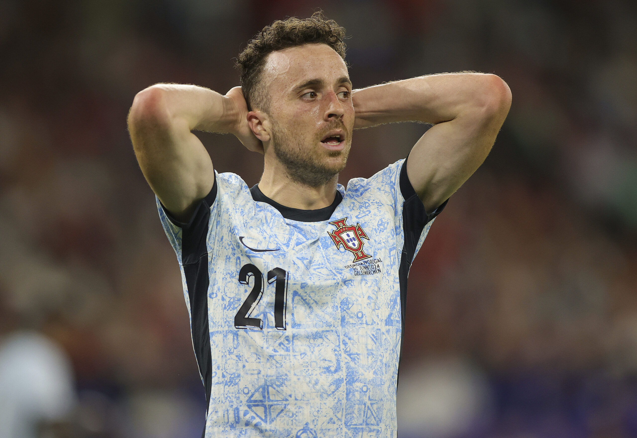 Diogo Jota on the football pitch