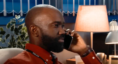 Coronation Street's DI Costello on phone