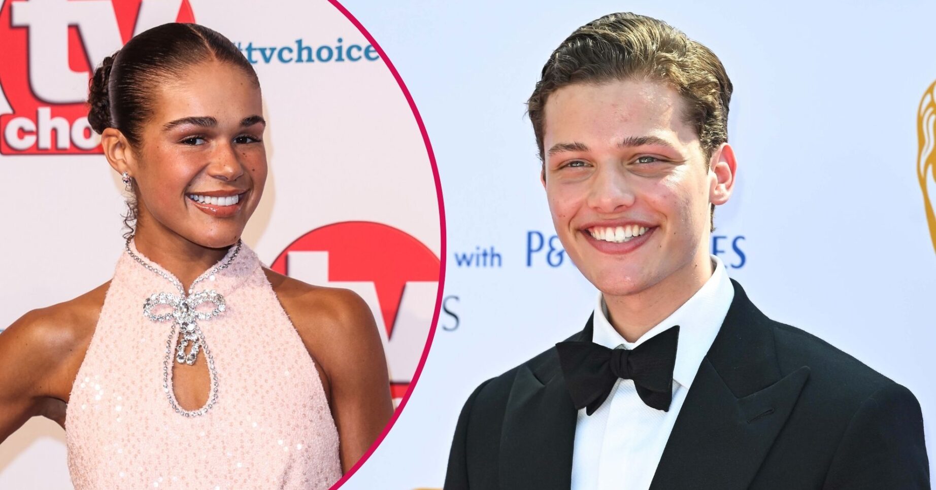 Tillie Amartey smiling / Bobby Brazier smiling