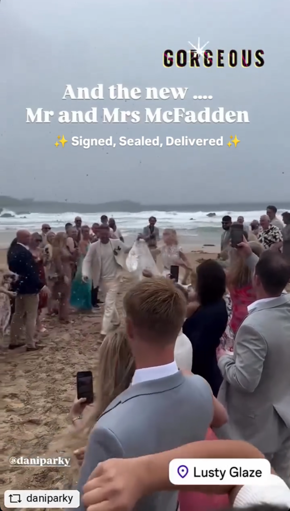 Brian and Danielle on the beach