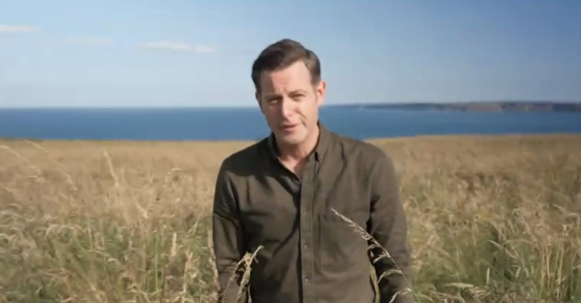 Matt Baker presenting his Channel 4 show British Isles