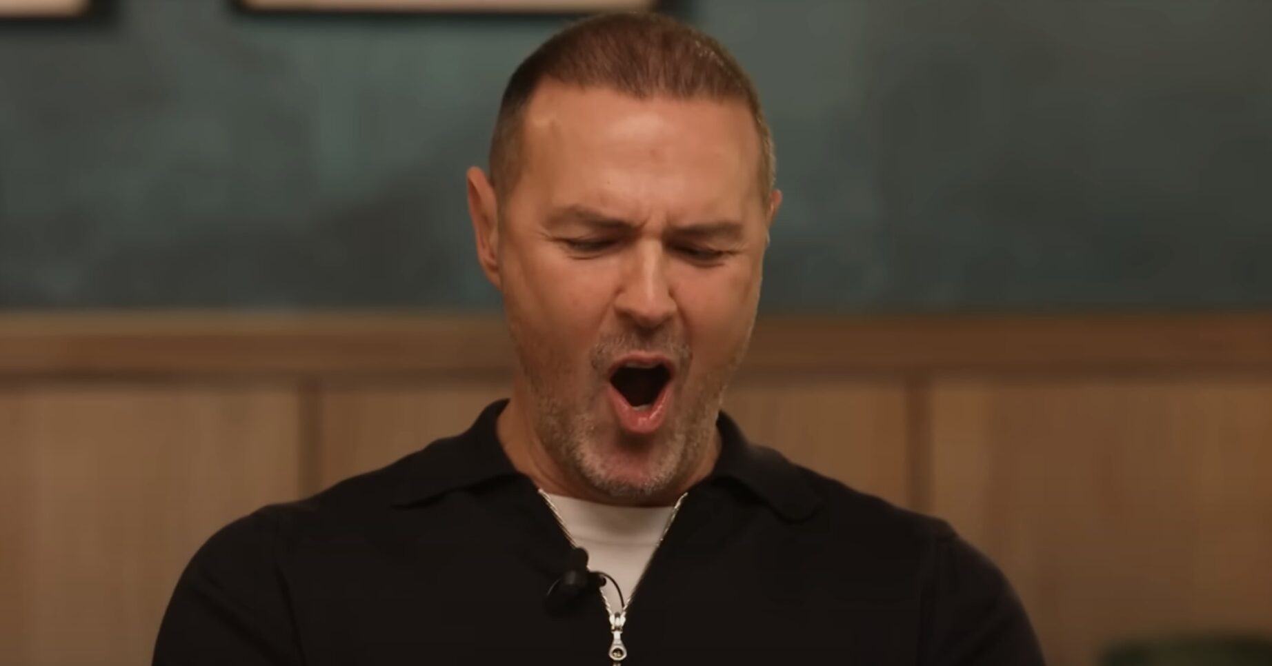 Paddy McGuinness in a black jumper on The Overlap