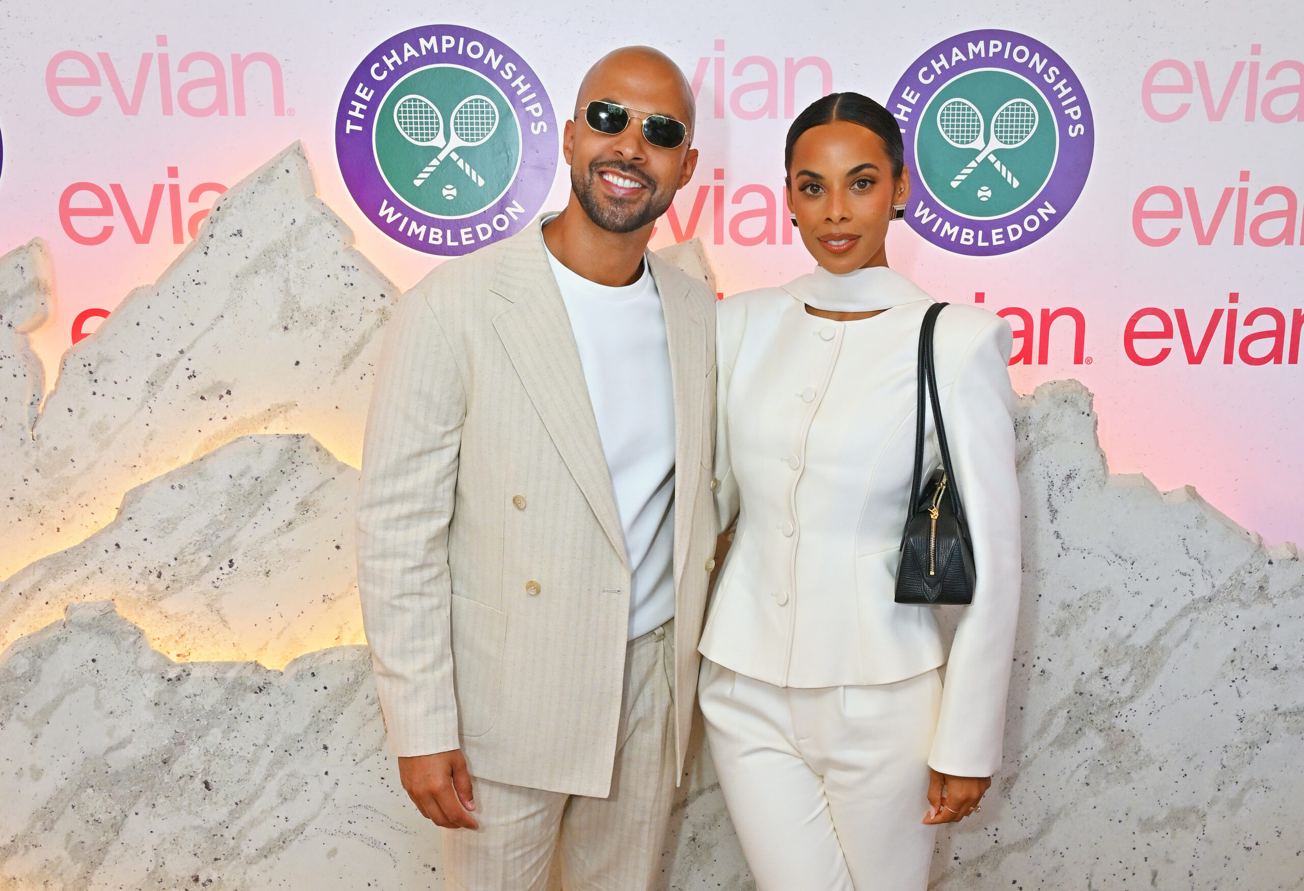 Rochelle and Marvin Humes at Wimbledon