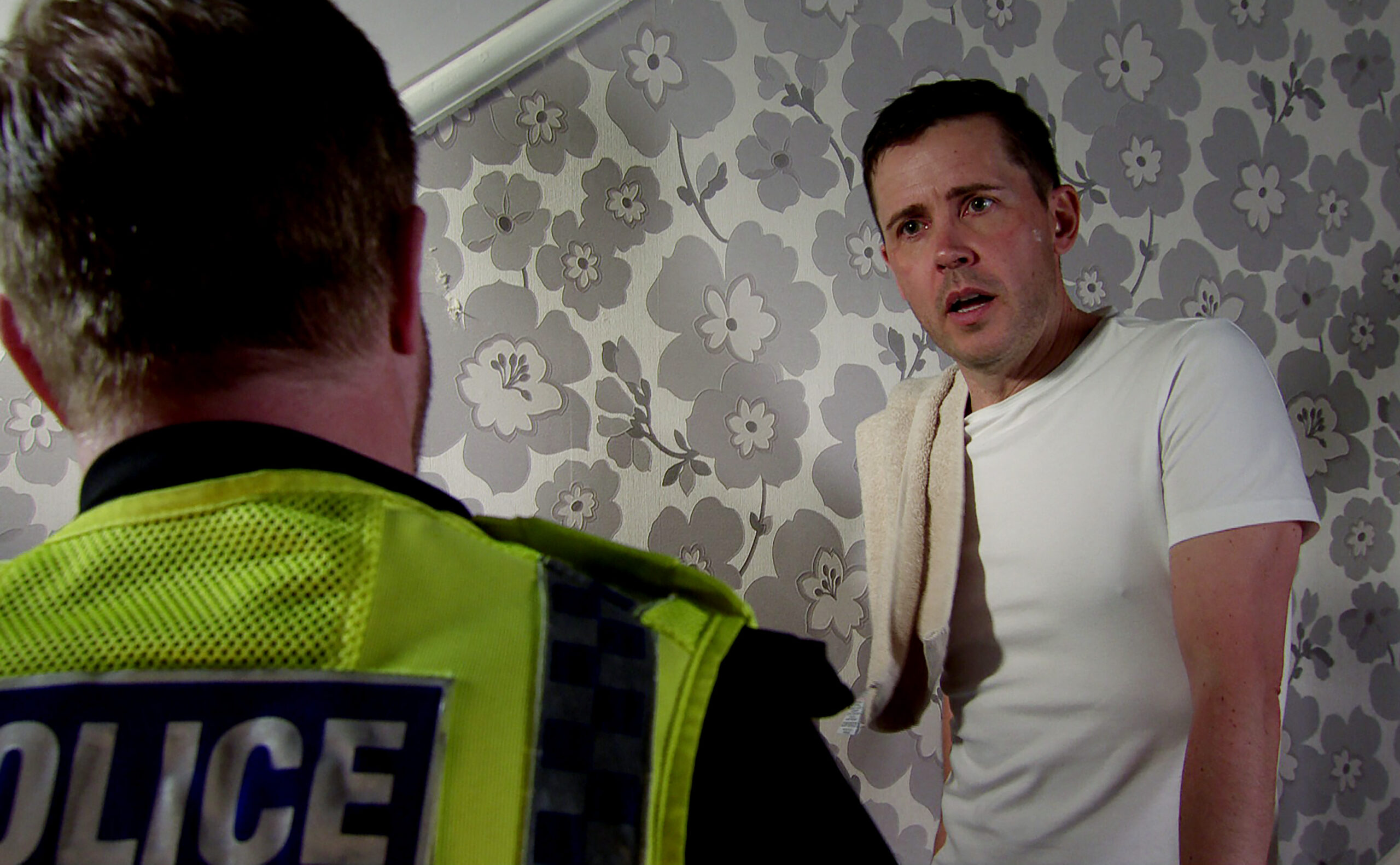 Todd talking to police