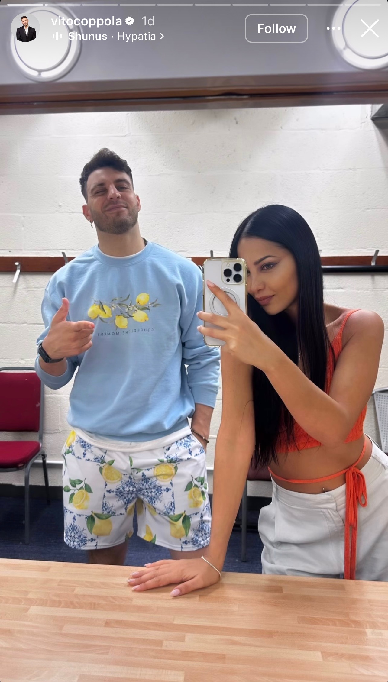 Vito and his new 'girlfriend'