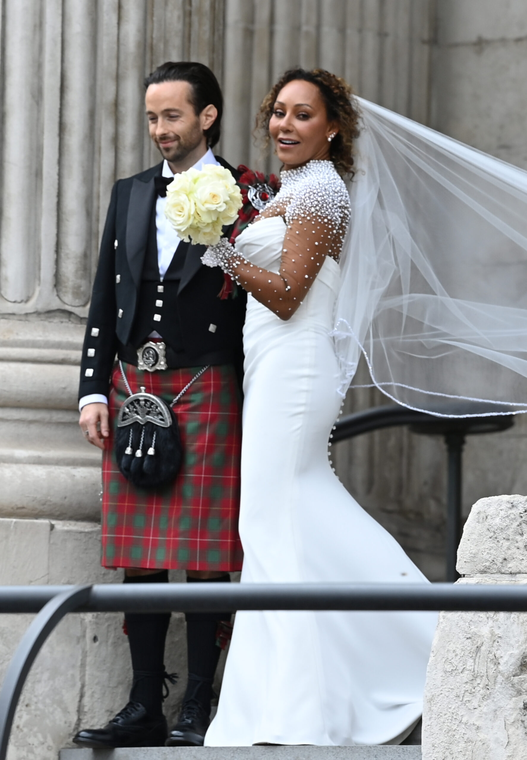 Mel B and Rory Mcphee wedding day