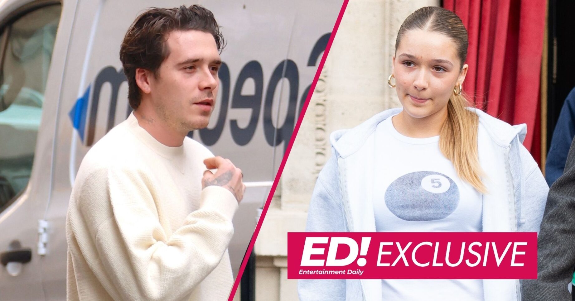 Brooklyn Beckham and Harper Beckham