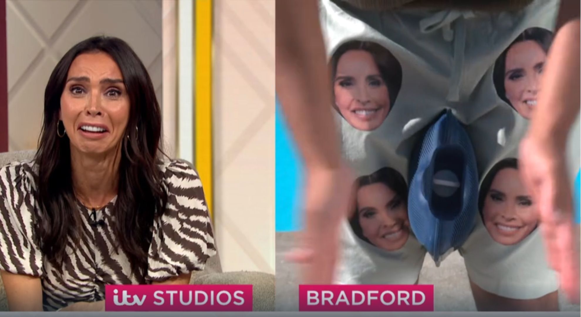 Christine Lampard reacting to Dr Amir Khan on Lorraine