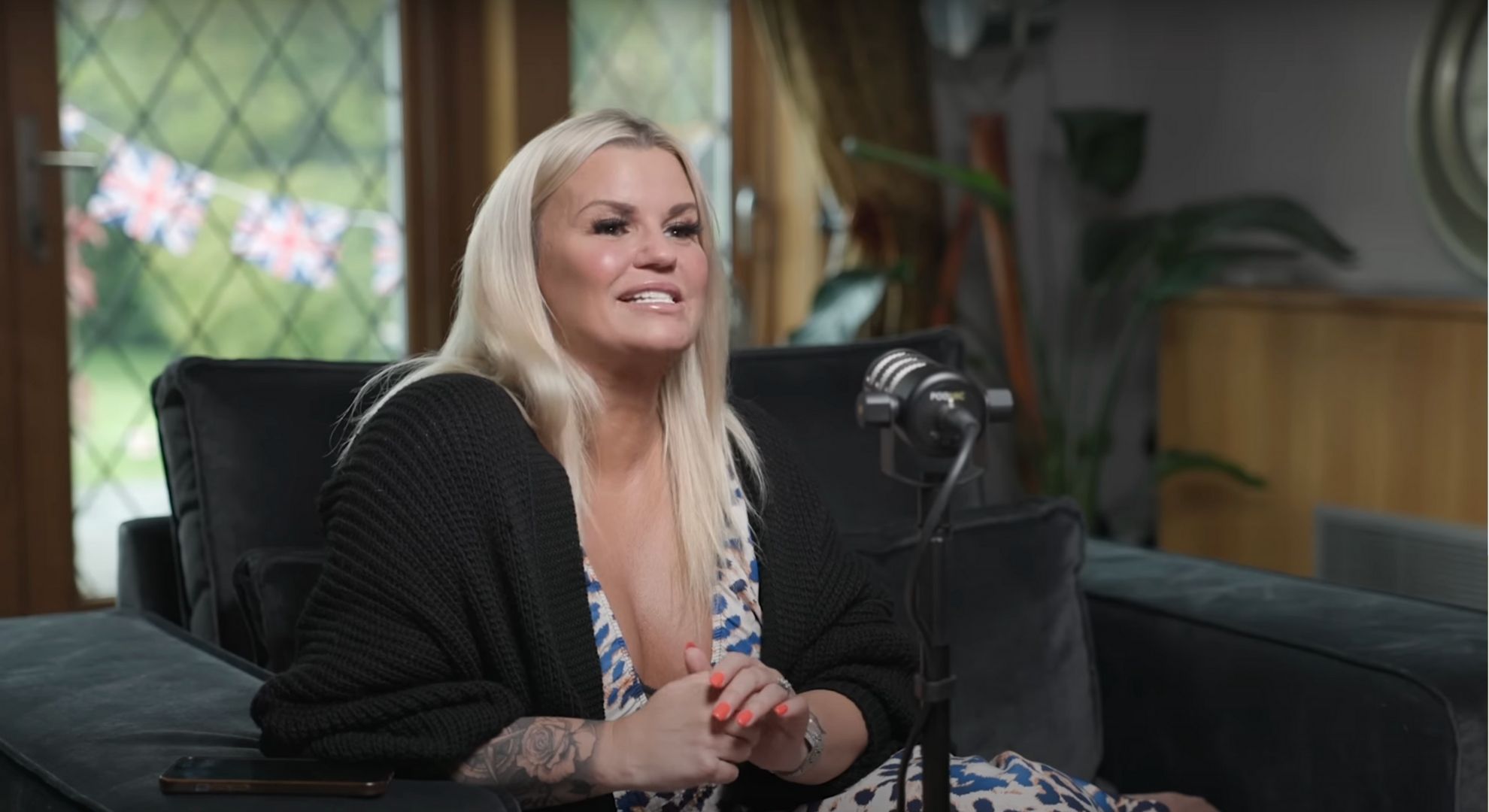Kerry Katona on a podcast 