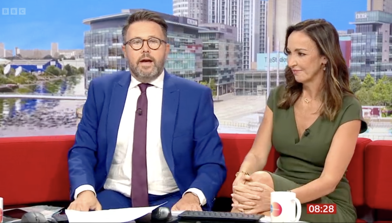 Sally and Jon on BBC Breakfast 