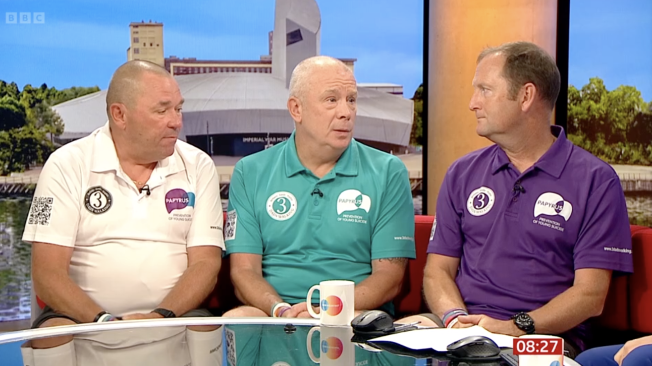 The 3 Dads Walking on BBC Breakfast 