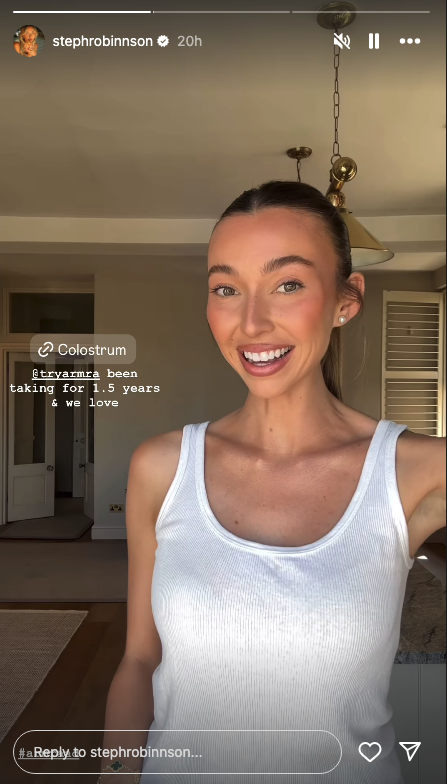 American influencer smiling