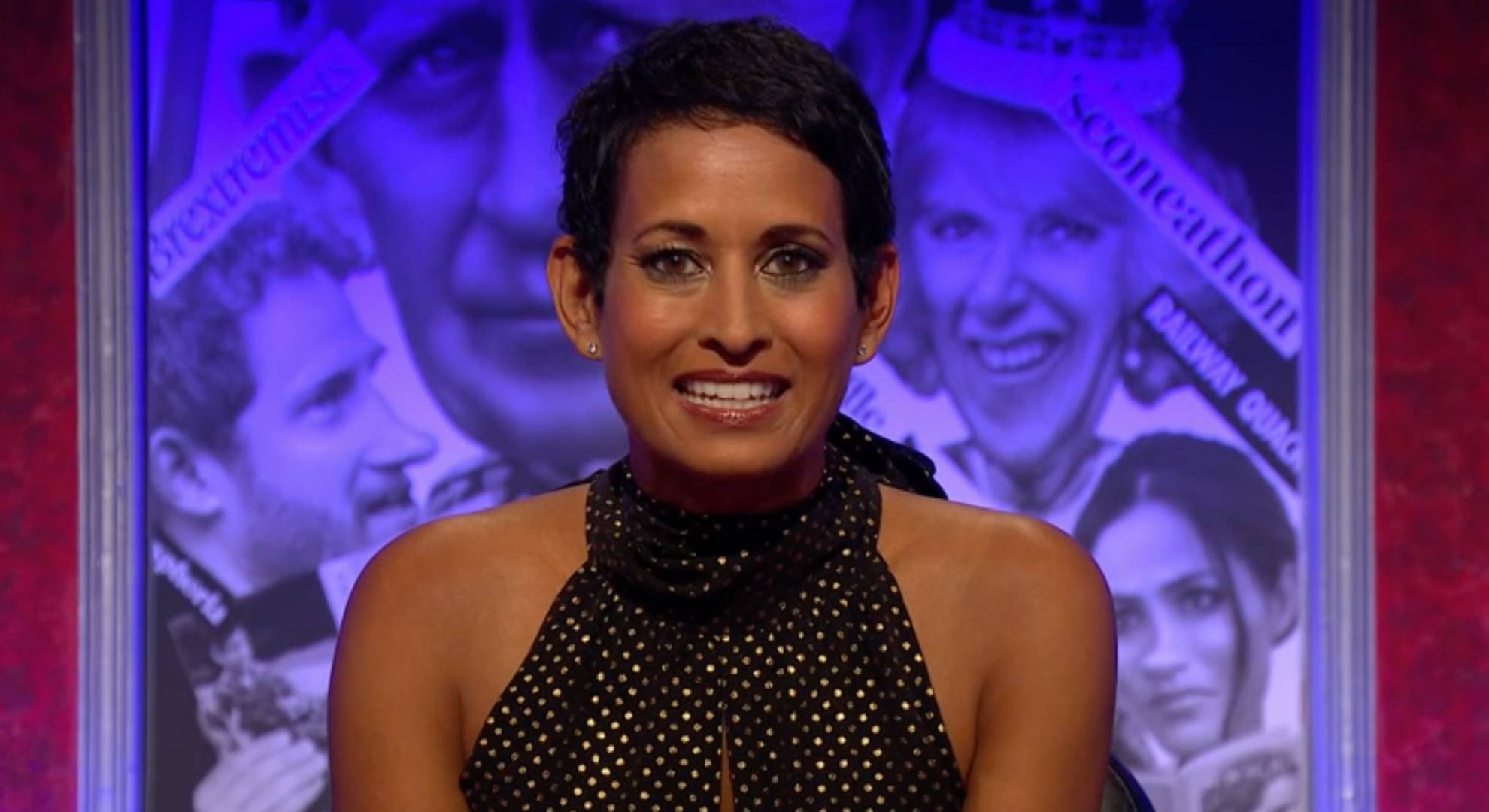 Naga Munchetty smiles to the camera