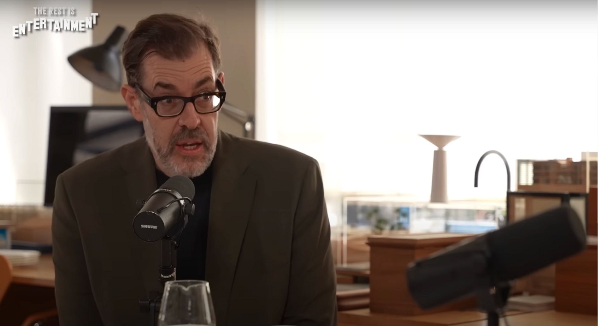 Richard Osman on his podcast