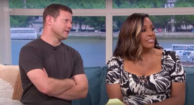 This Morning hosts Dermot O'Leary and Alison Hammond listen