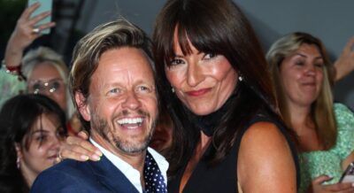 Davina McCall embraces Michael Douglas