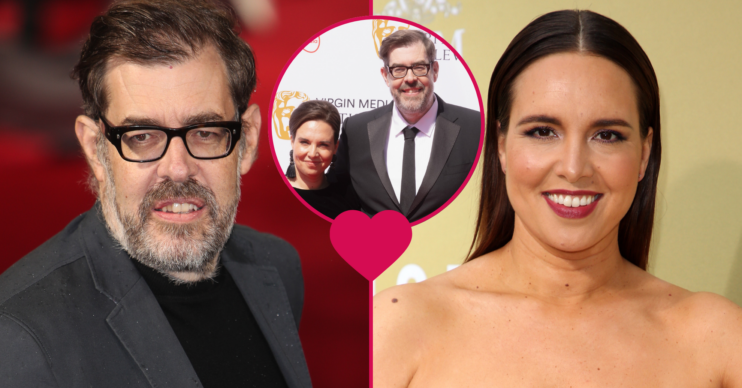 Richard Osman and his wife Ingrid smiling