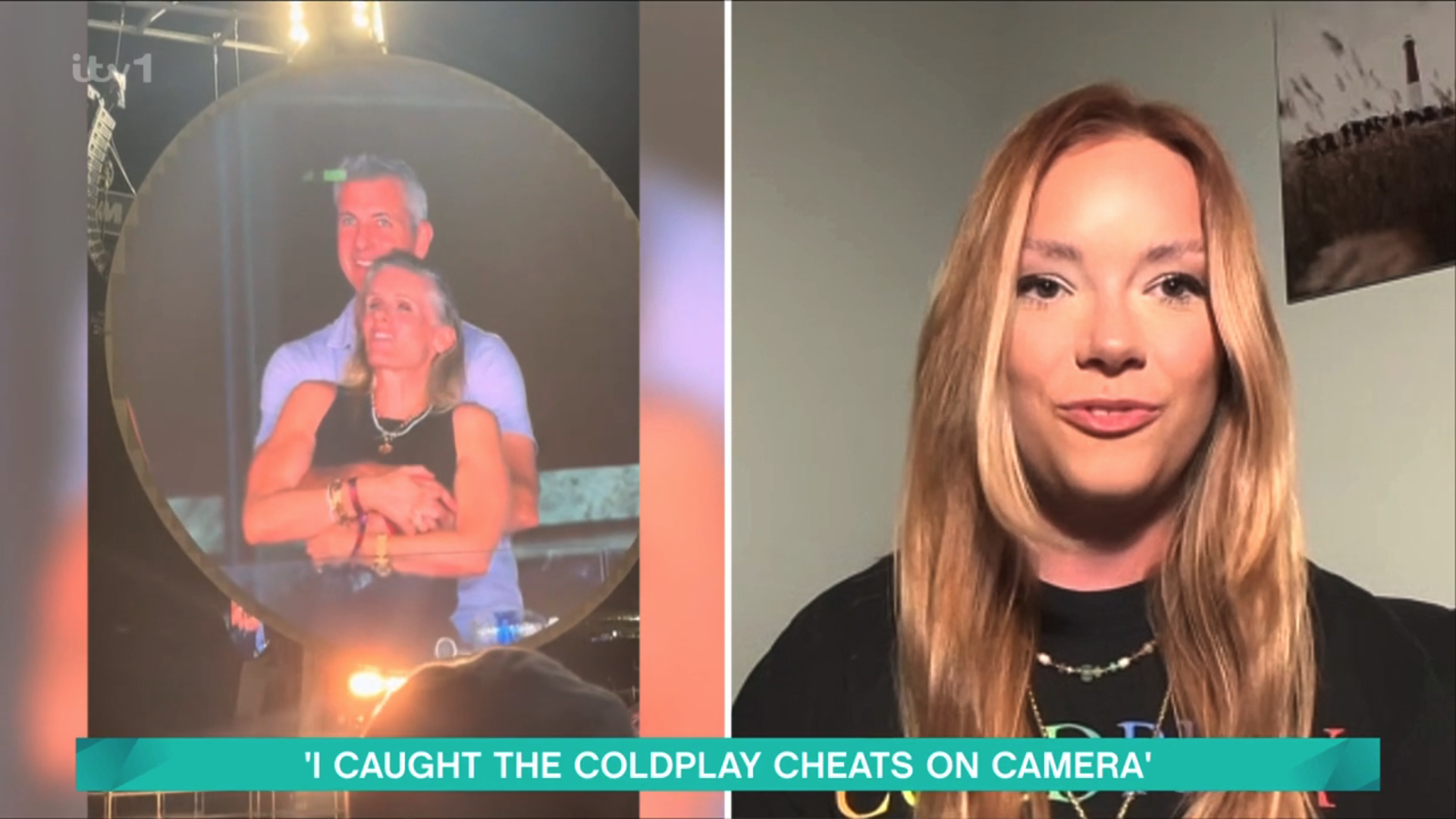 Coldplay kiss cam footage and the woman who filmed it on This Morning