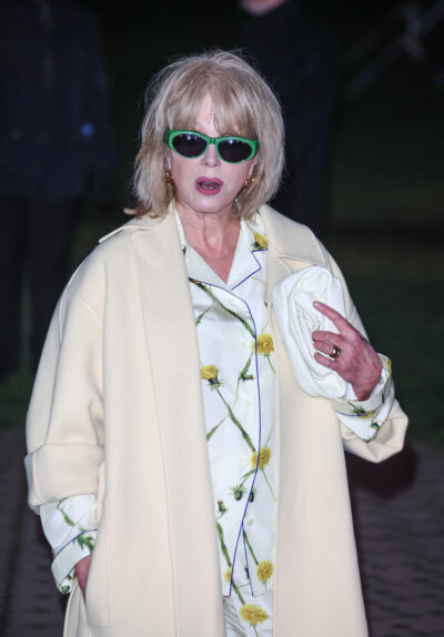Joanna Lumley wearing sunglasses
