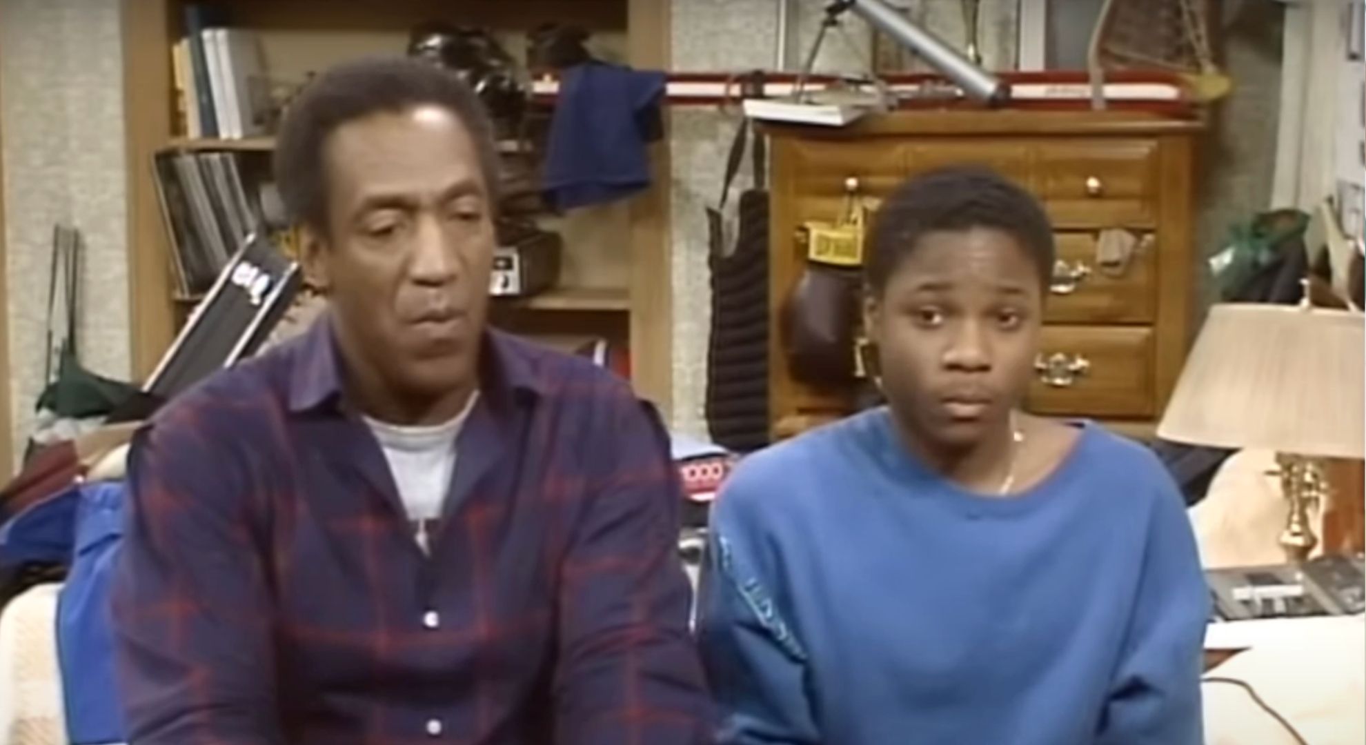 Bill Cosby and Malcolm -Jamal Warner
