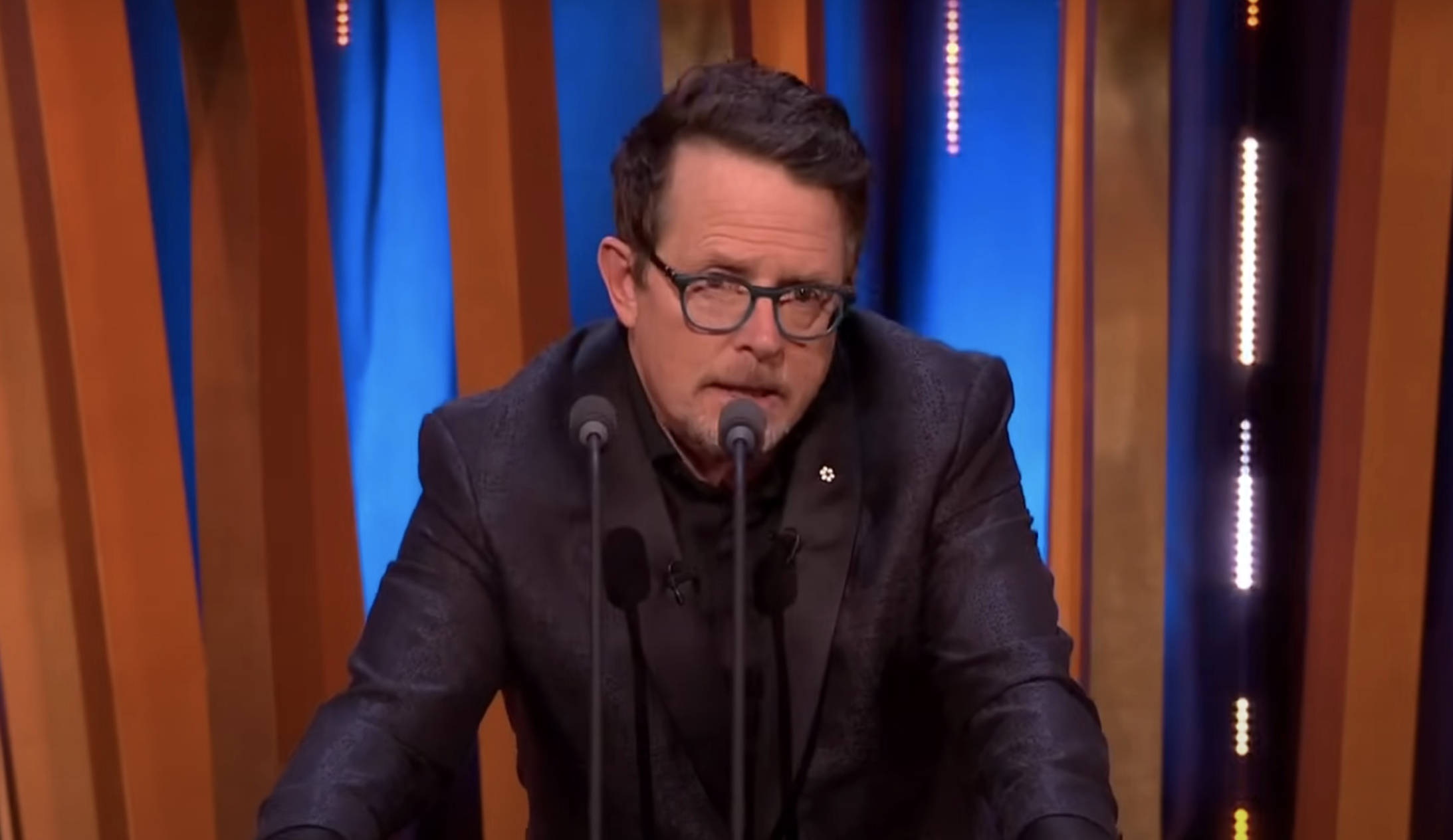 Michael J Fox presenting at the BAFTA Film Awards