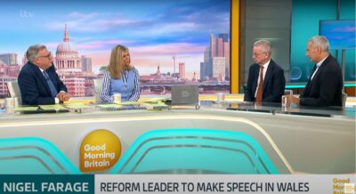 Ed Balls and Kate Garraway, Michael Gove, Kevin Maguire on GMB
