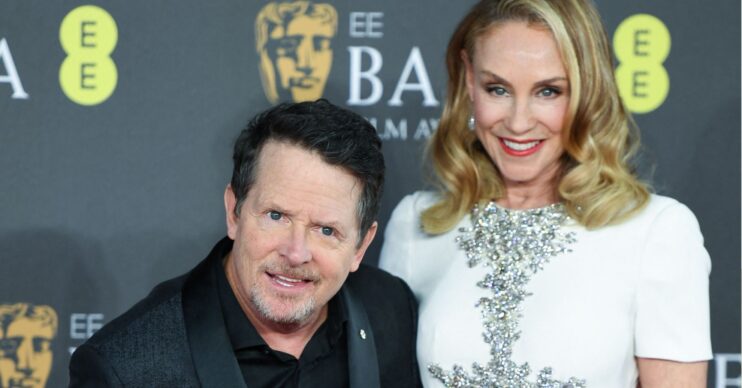 Michael J Fox and his wife Tracy Pollan