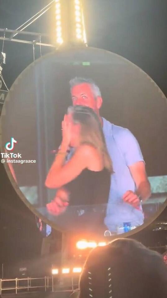 Andy Byron on the Coldplay kiss cam