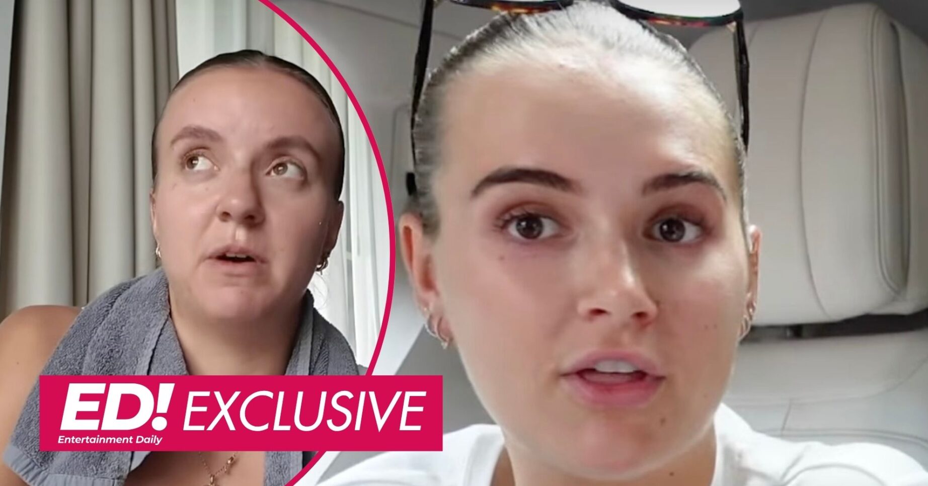 Zoe and Molly-Mae Hague in their vlogs