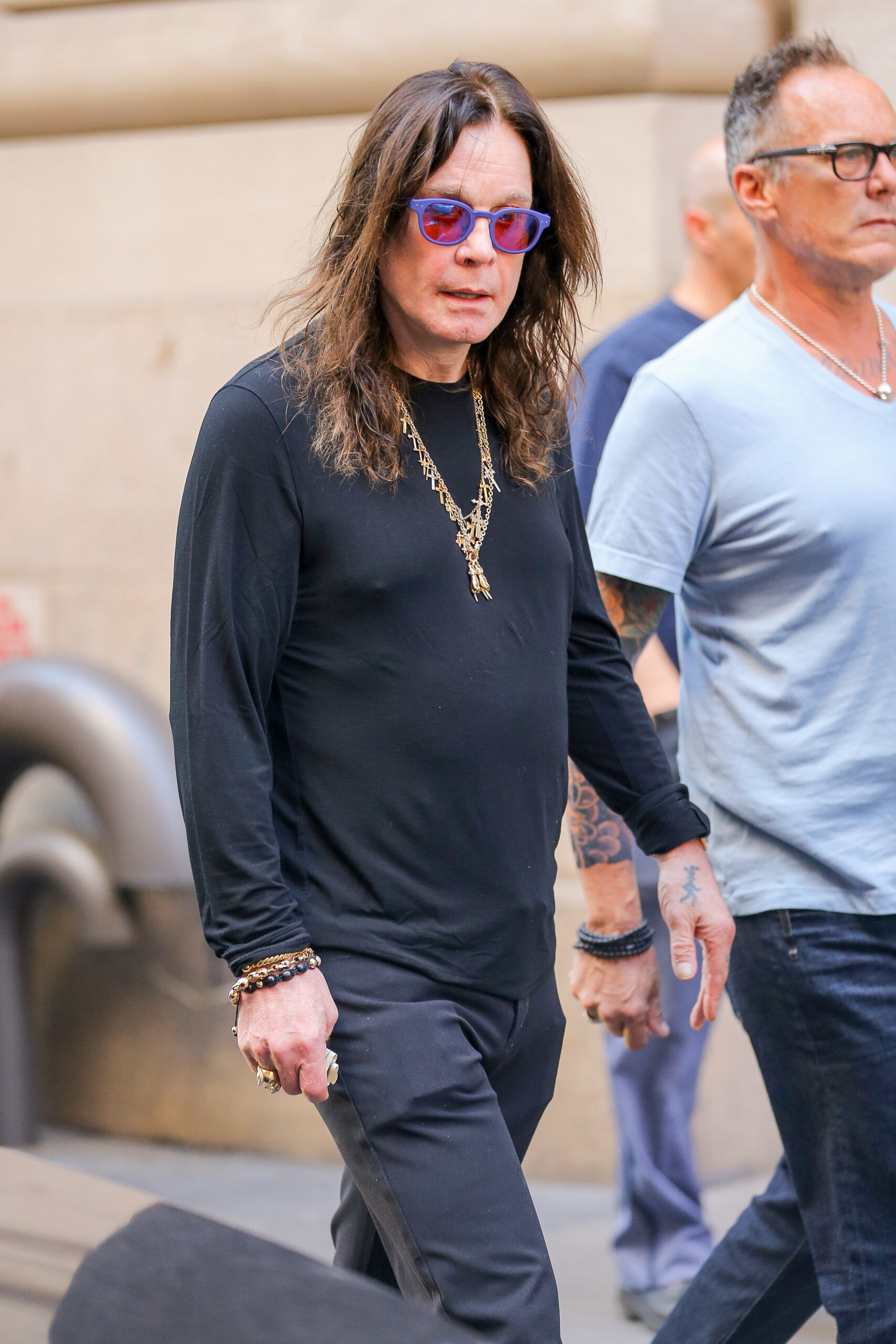 Ozzy Osbourne walking