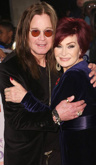 Ozzy Osbourne embraces wife Sharon Osbourne