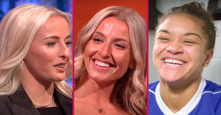 Chloe Kelly, Leah Williamson and Jess Carter