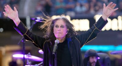 Ozzy Osbourne performing during a September 2022 gig