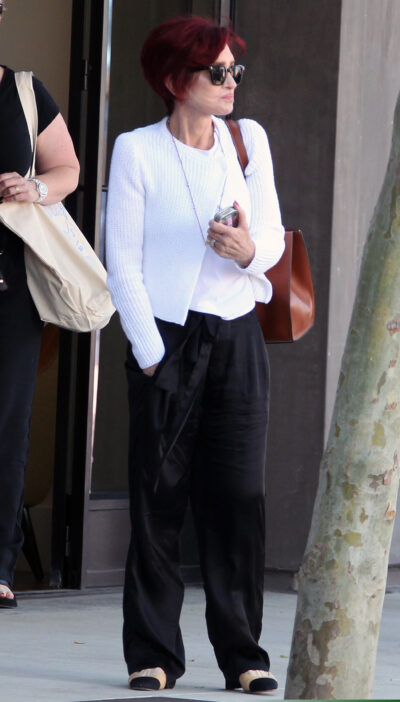 Sharon Osbourne walking